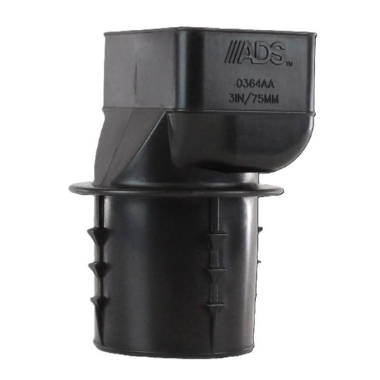 Advanced Drainage Systems 3-1/4 in. Barb X 2 in. D Barb Polyethylene 4 in. Downspout Adapter 1 pk