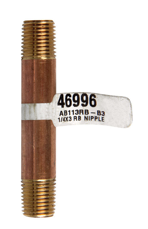 NIPPLE 1/4X3 BRS