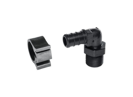 Flair-It PEXLock 1/2 in. PEX X 3/8 in. D MPT Plastic Elbow
