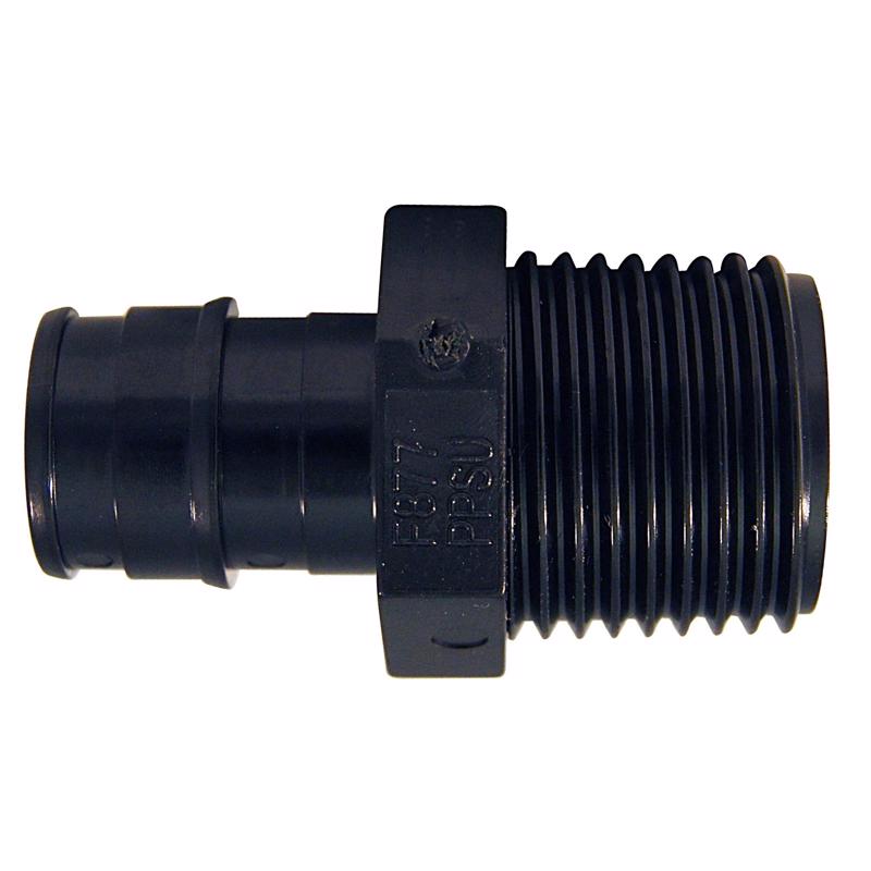 MALE ADPTR 1/2X1/2 PLSTC
