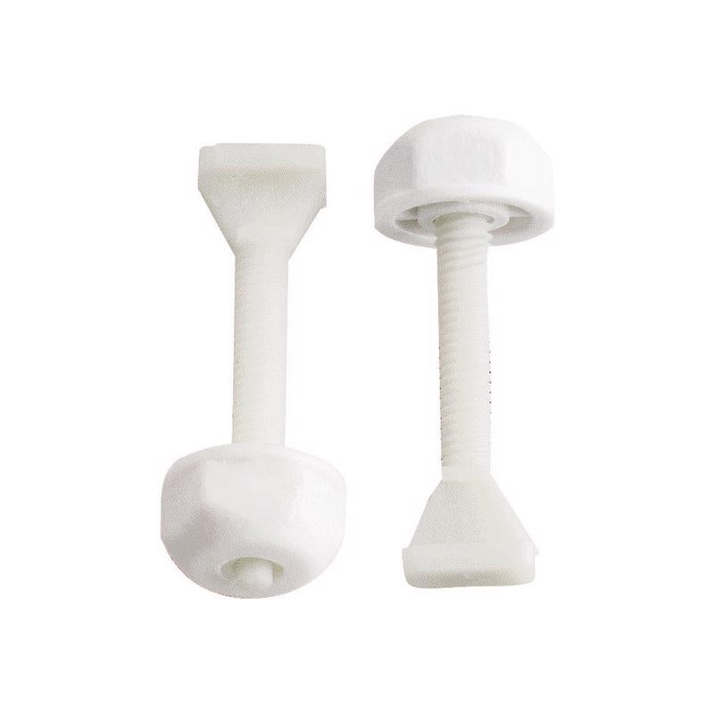 TOILET BOLT SET WHT