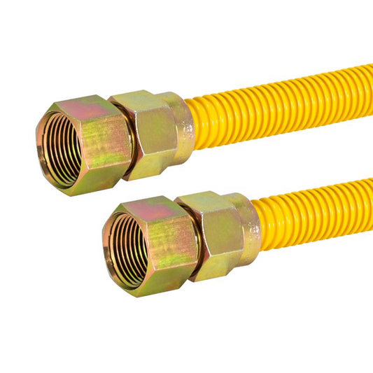 Eastman 3/4 in. FIP in. X 3/4 in. D FIP 36 in. Stainless Steel Gas Connector