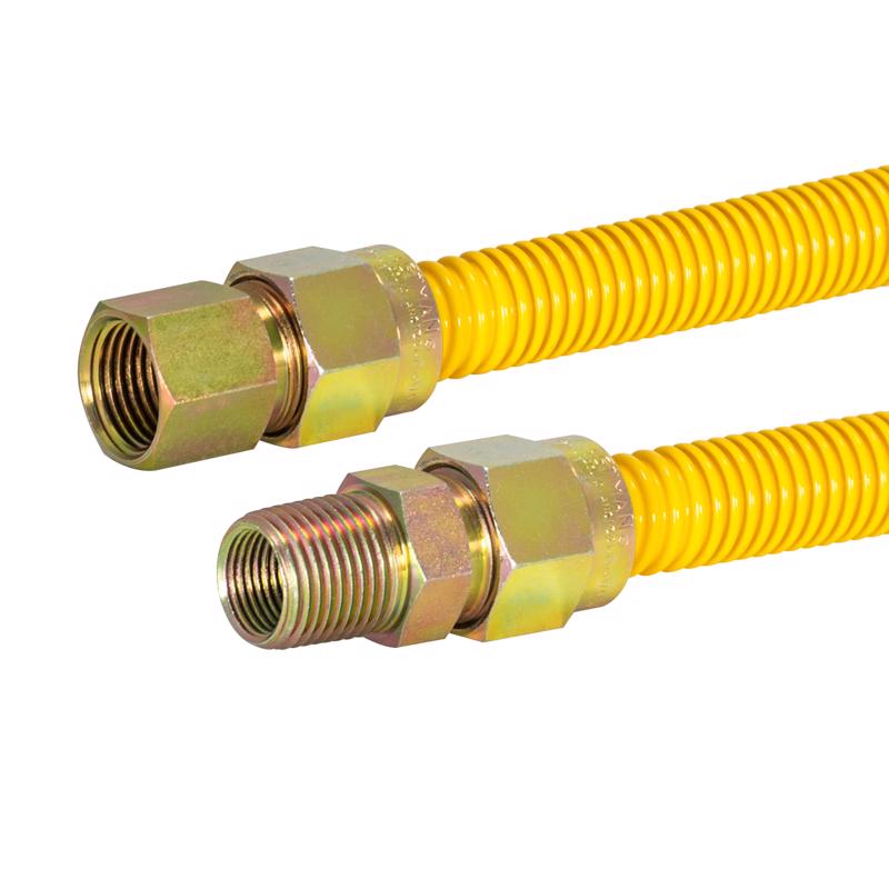 Eastman 1/2 in. FIP in. X 1/2 in. D MIP 48 in. Stainless Steel Gas Connector