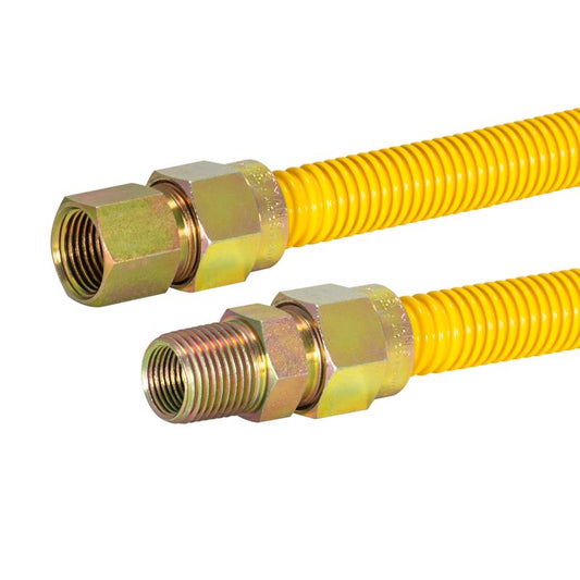 Eastman 1/2 in. FIP in. X 1/2 in. D MIP 48 in. Stainless Steel Gas Connector