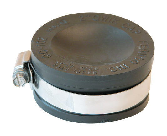 Fernco Schedule 40 2 in. Hub Hub PVC Drain Cap 1 pk