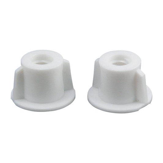 WING NUTS WHT PLSTC