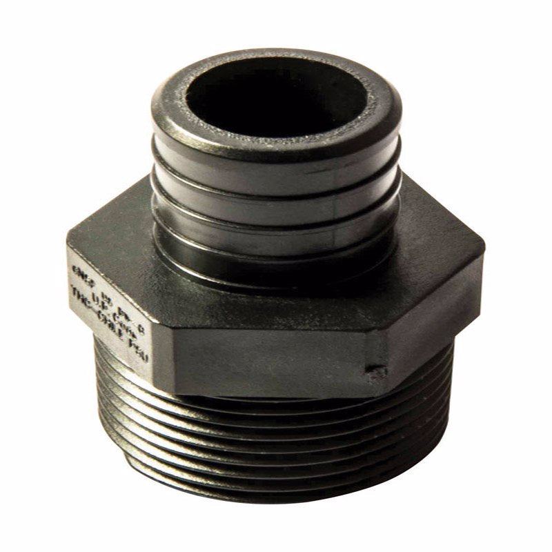 MALE ADPTR 1X1 PLSTC