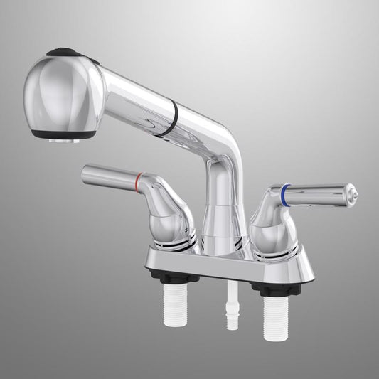 LAUNDRY FAUCET 2H CHRM