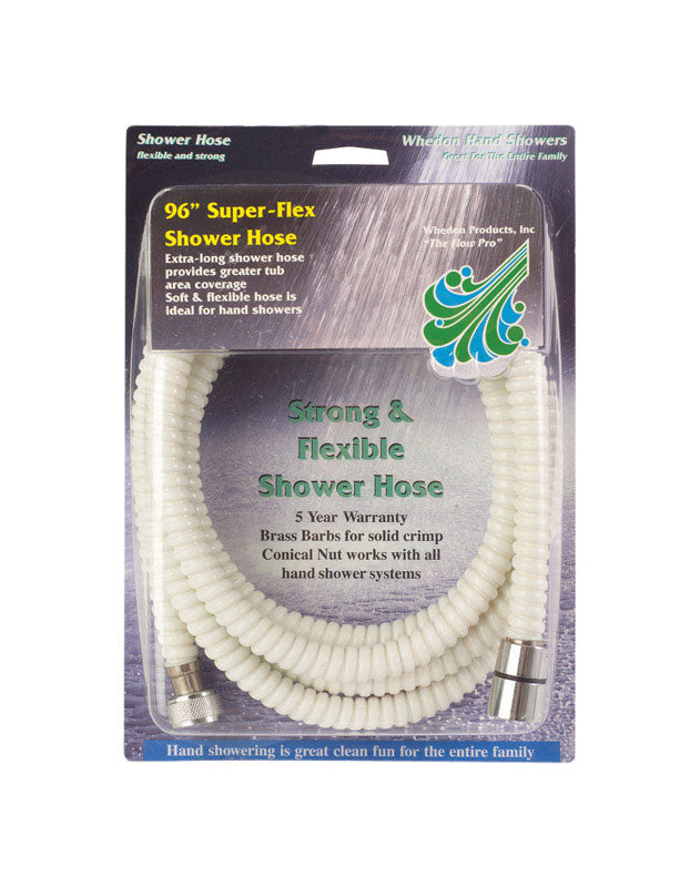 SHOWER HOSE 96" WHT