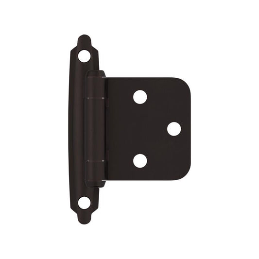 Amerock 1-13/16 in. W X 2-3/4 in. L Oil Rubbed Bronze Black Steel Variable Hinge 10 pk