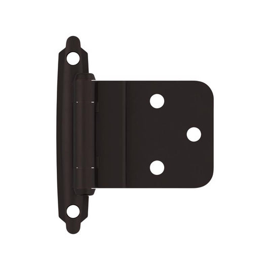 Amerock 2 in. W X 2-3/4 in. L Oil Rubbed Bronze Black Steel Self-Closing Hinge 10 pk