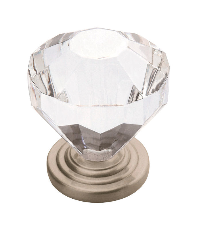 KNOB CLR/SN 1.25" DIA