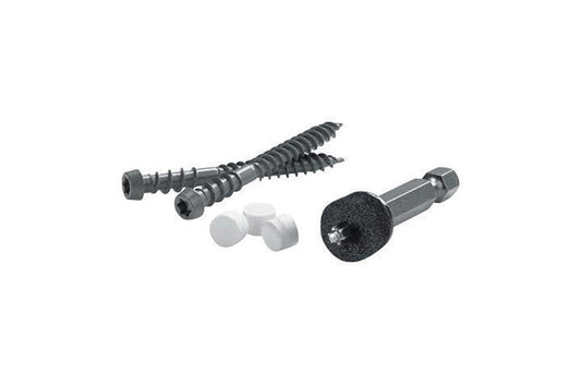 FastenMaster Cortex No. 2 in. X 2 in. L Square Trim Head Deck Screws and Plugs Kit 1 pk