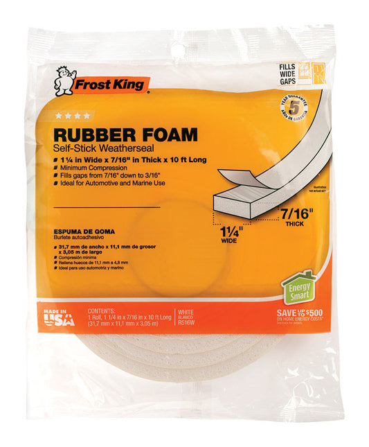 RUBBER TAPE 10'X7/16" WT