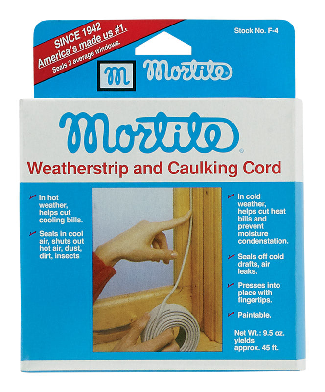 Frost King Mortite Gray Silicone Caulking Cord For Gaps and Openings 45 ft. L X 0.12 in.