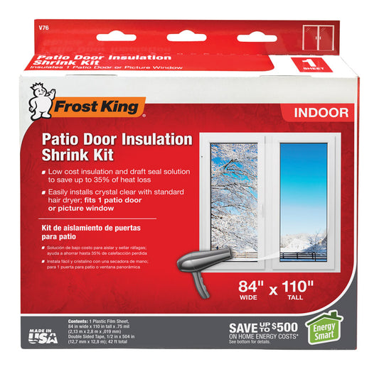 Frost King Indoor Patio Door Insulator Kit 110 in. L X 84 in. W 1 pk