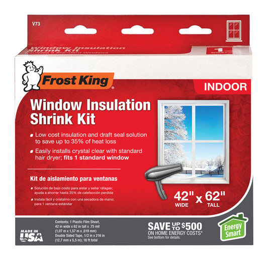 Frost King Indoor Window Film Insulator Kit 62 in. L X 42 in. W 1 pk