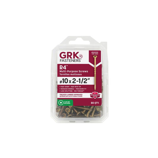 R4 SCREW #10X2-1/2" 80PK