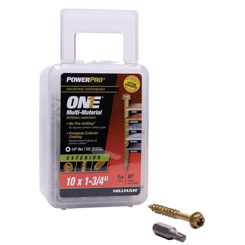 SCREW BRONZE #10X1-3/4"
