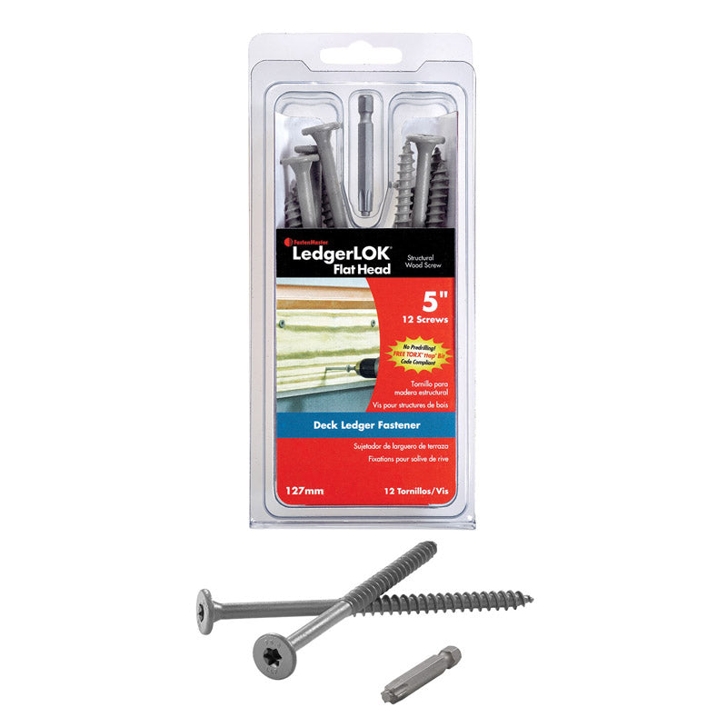 SCRW STRCTRL WOOD 5"12PC