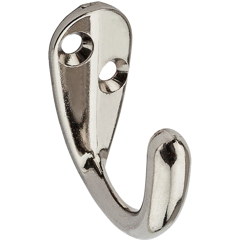 CLOTHES HOOK NCKL 2PK