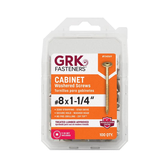 CAB SCREW #8X1.25" 100PK