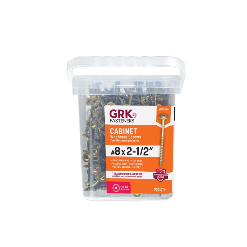 CAB SCREW #8X2.5" 330PK