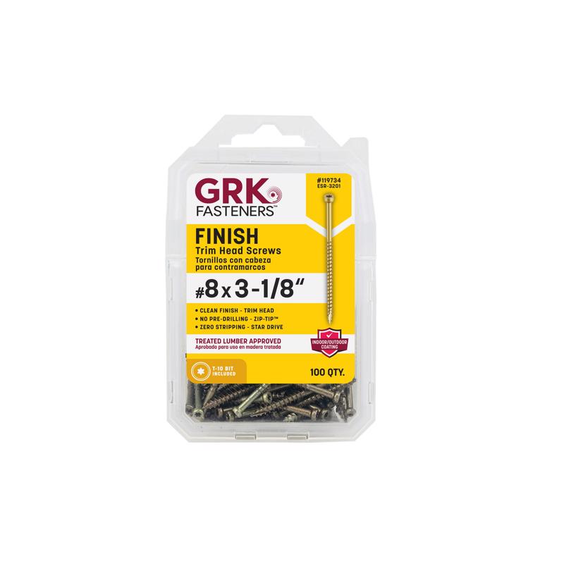 TRM SCREW#8X3-1/8" 100PK