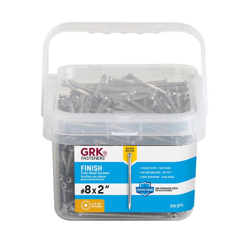 TRIM SCREW #8X2" 510PK