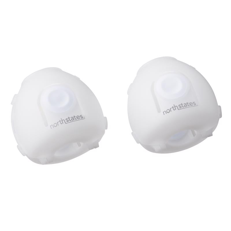 2PK DOOR KNOB COVER WHT