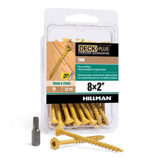 DECK SCREW 8X2" FLT 50PK