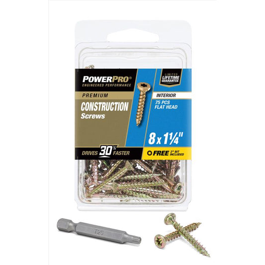WD SCREW 8X1.25" PP 75PK