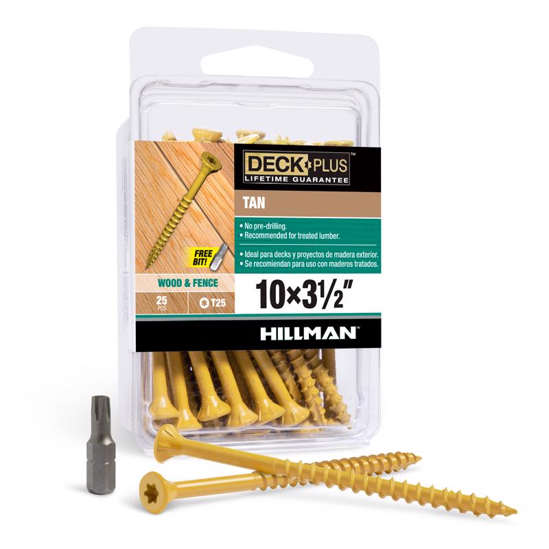 DCKSCREW 10X3.5"FLT 25PK