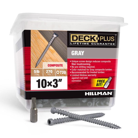 CMP SCREW 10X3" GRY 5#