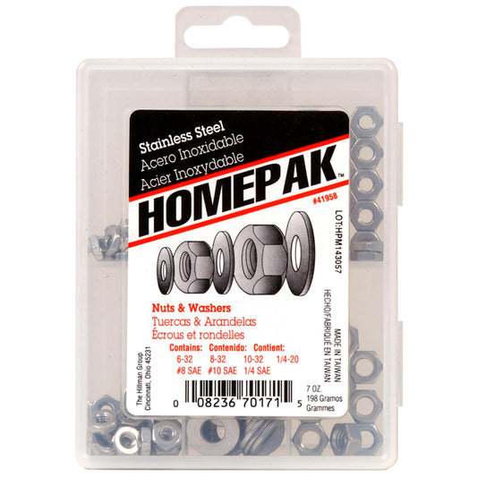 NUTS&WSHR KIT ASRT 100PC