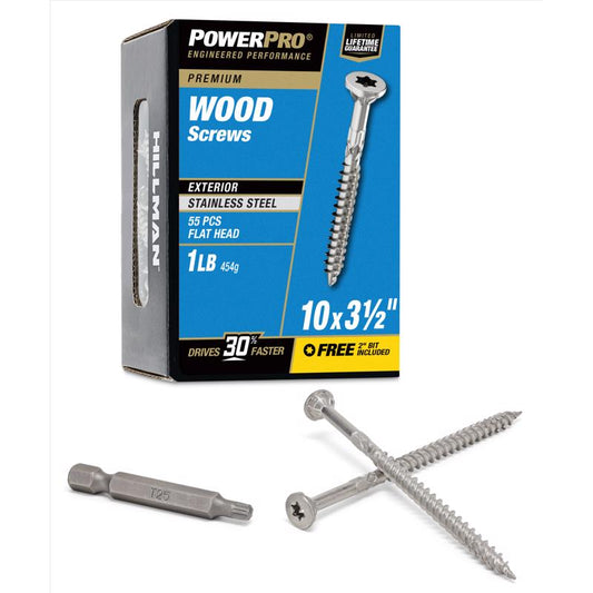 DECK SCREW 10X3.5" 1# SS