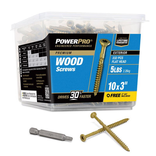 DCK SCREW 10X3" STR 5#