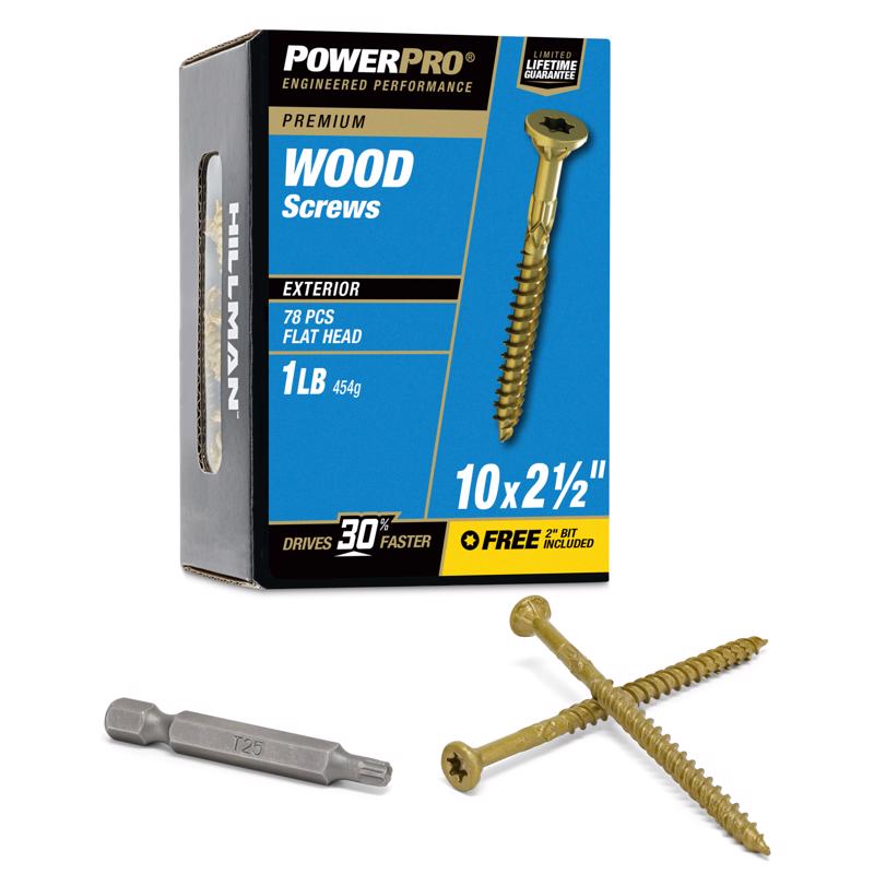 DCK SCREW 10X2.5" STR 1#