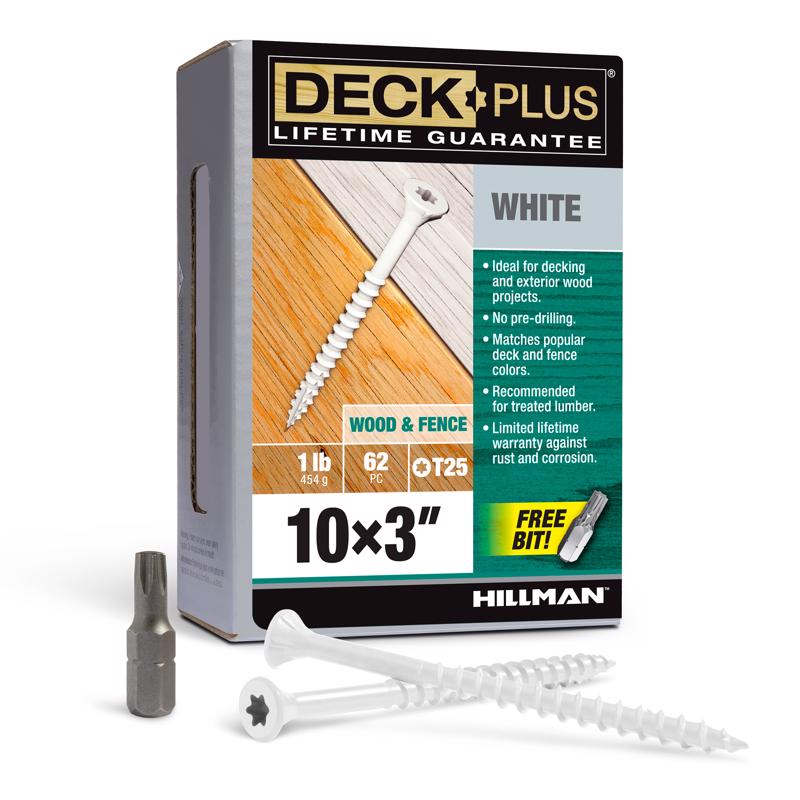 DECK SCREW 10X3" STR 1#