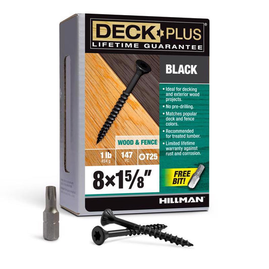 DCKSCREW 8X1.625" STR 1#