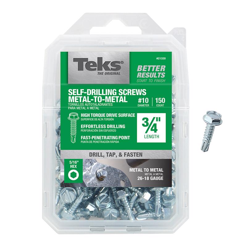 SM SCRW HX#10X3/4" 150PK