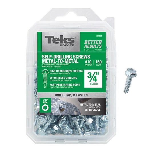 SM SCRW HX#10X3/4" 150PK