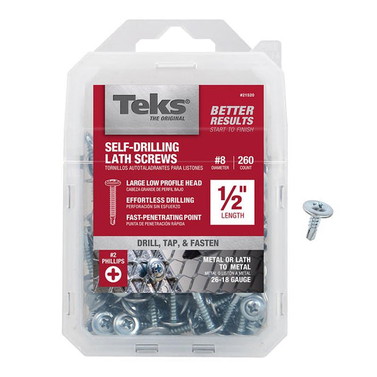LATH SCRW #8X1/2" 260PK