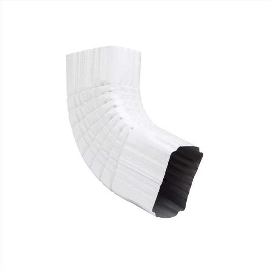 ELBOW "B" 3"X4" ALUM WHT