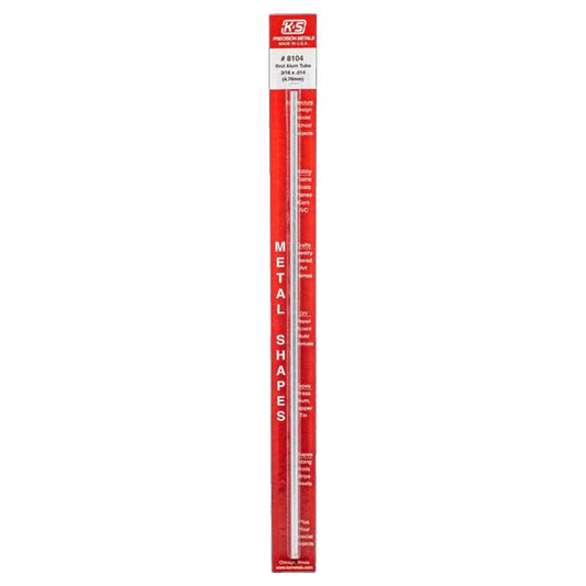 TUBE ALUMINUM 12"X3/16"