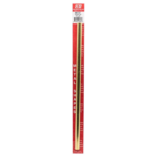 TUBE ROUND BRASS12X7/16"