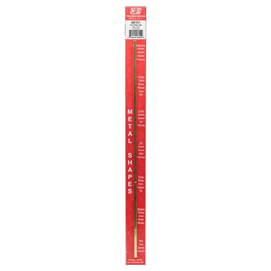 TUBE BRASS SQR 12X1/8"