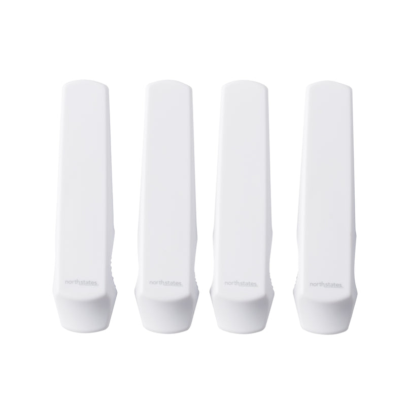 4PK DOOR&WINDW WDG LCK WHT