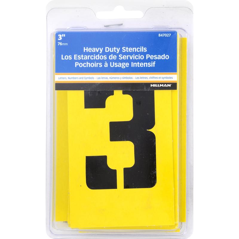 STENCIL SET 3" 36PK L&N