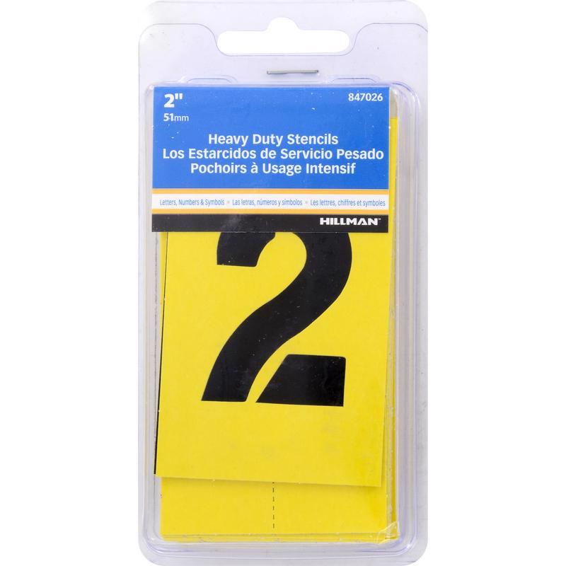 STENCIL SET 2" 36PK L&N